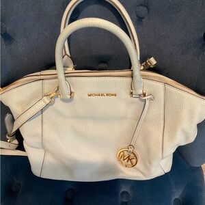 Michael Kors baby blue Leather Satchel